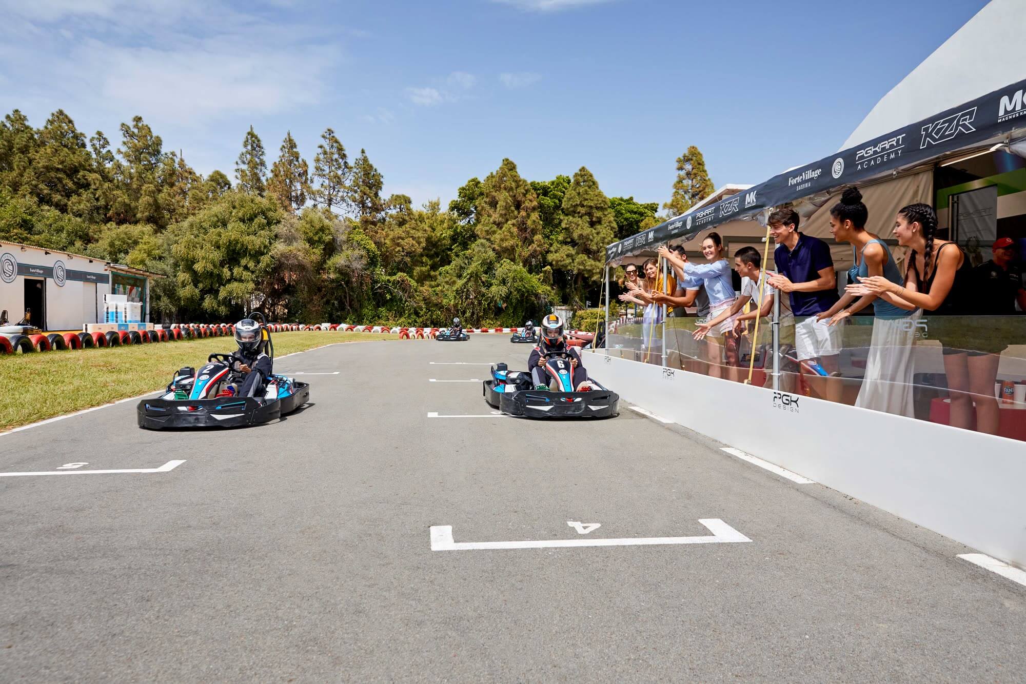 Go-kart experience at Forte Village