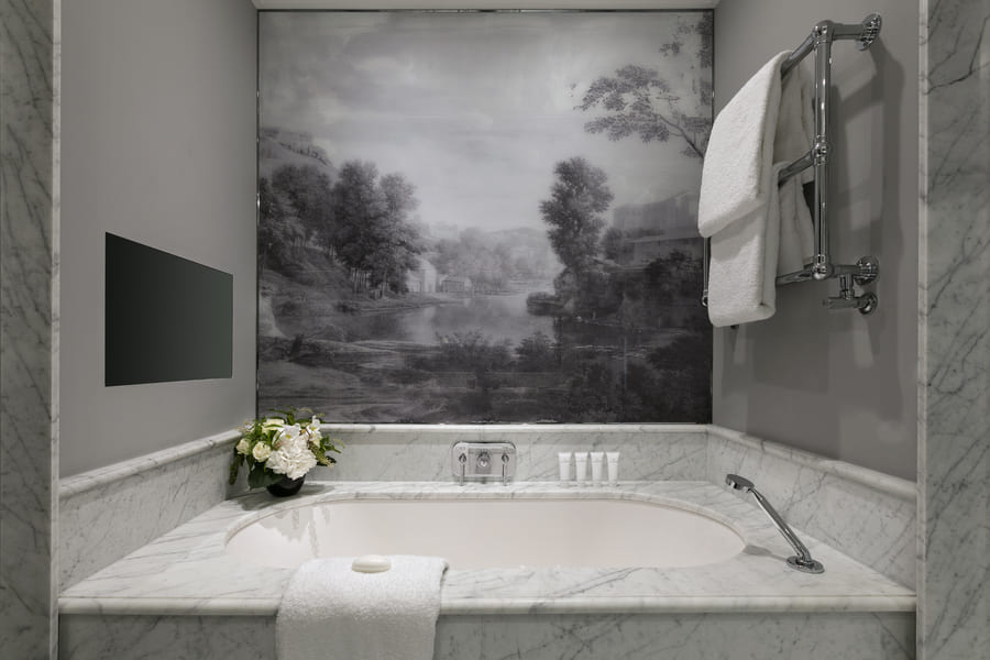 Fouquet's Paris George V signature suite bathroom detail