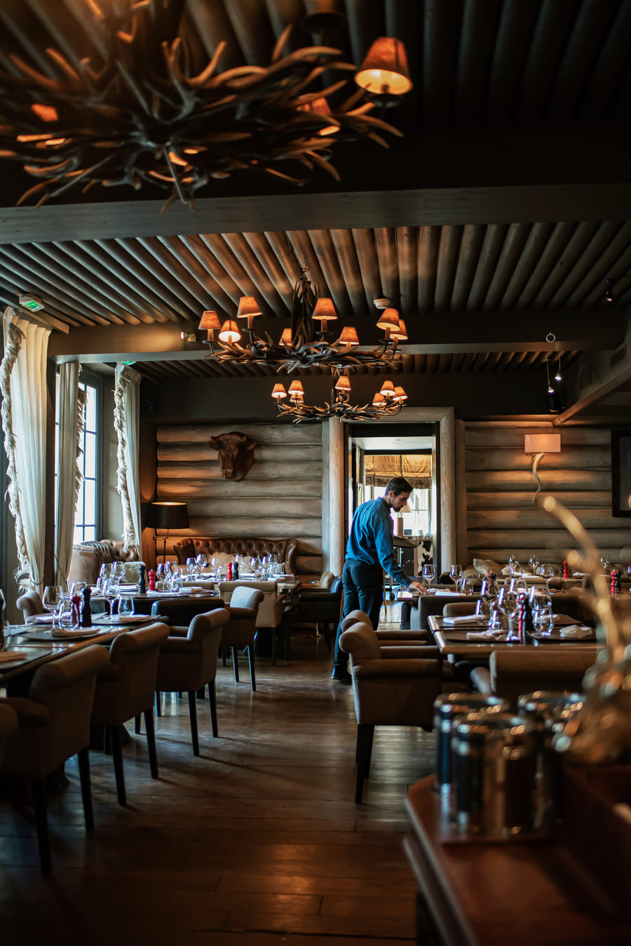 Dining at Lodge Park Megève