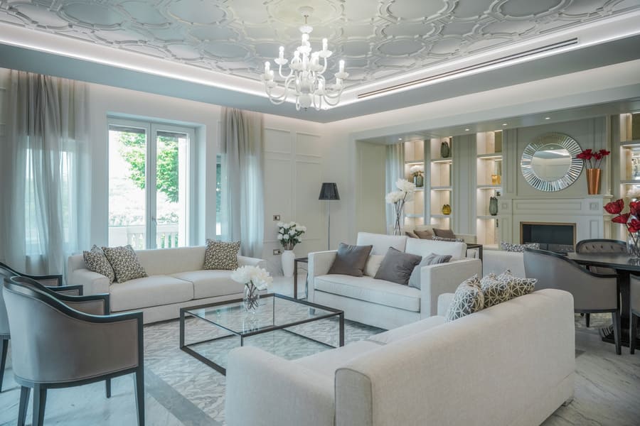 Villa Luisa living room, Palazzo Fiuggi